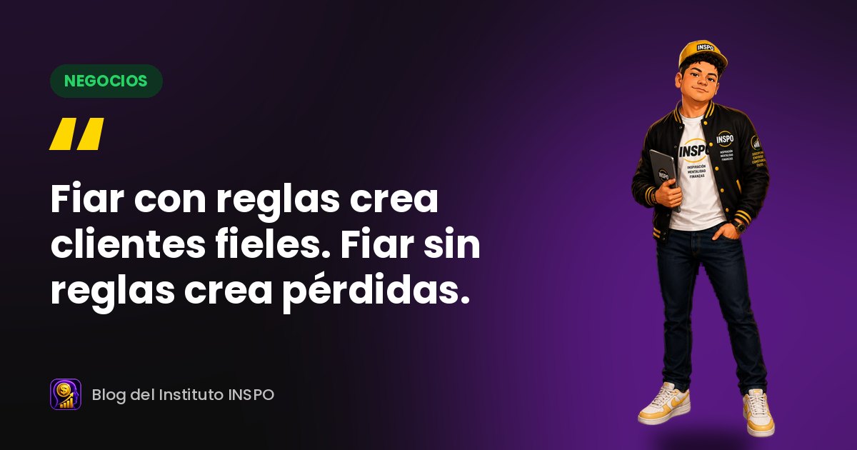 Mateo, personaje de INSPO, con la frase del artículo